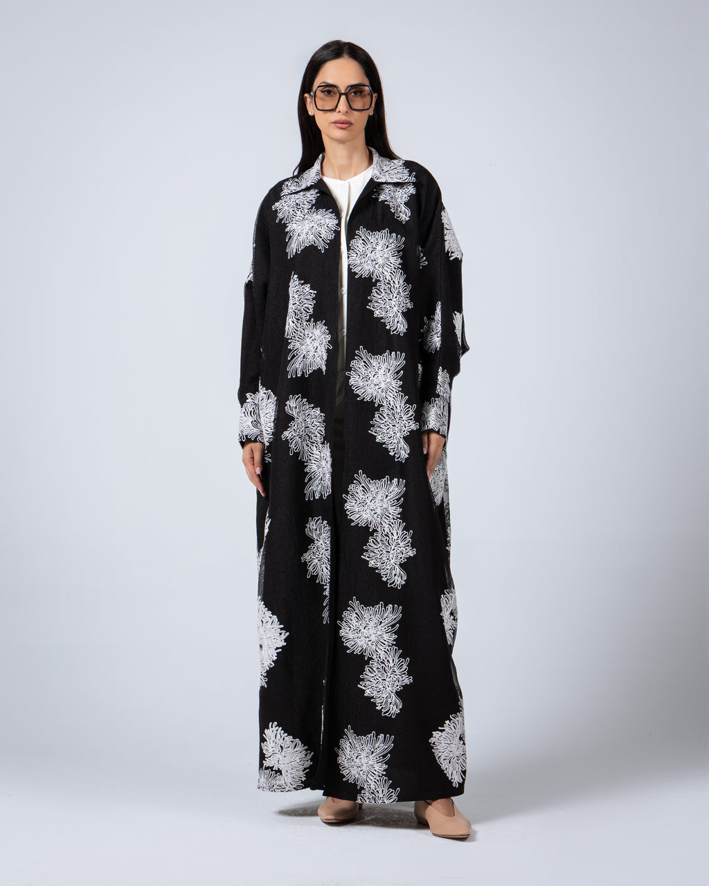 The Abaya 14 - Black floral