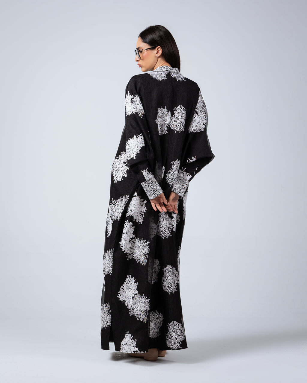 The Abaya 14 - Black floral