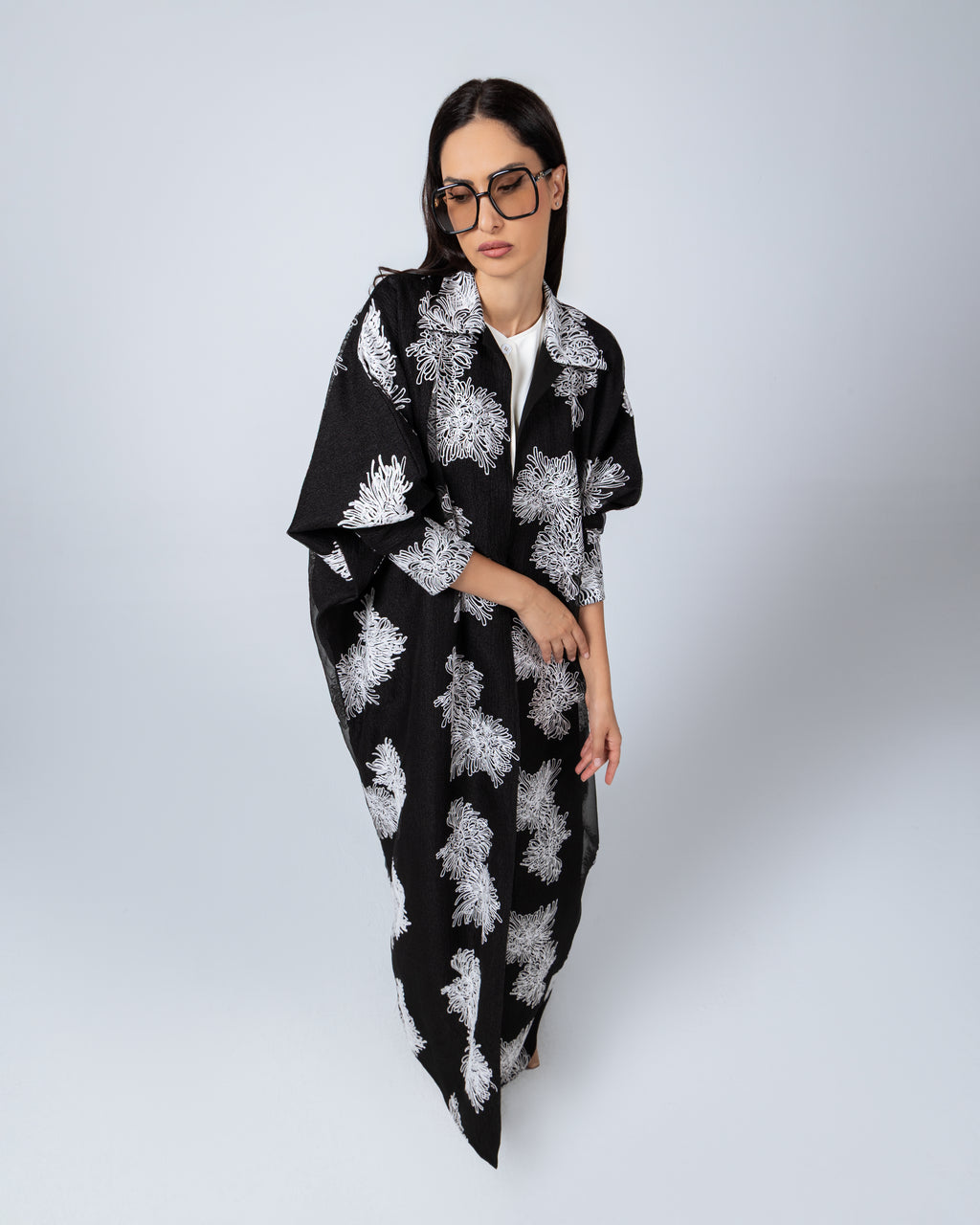 The Abaya 14 - Black floral