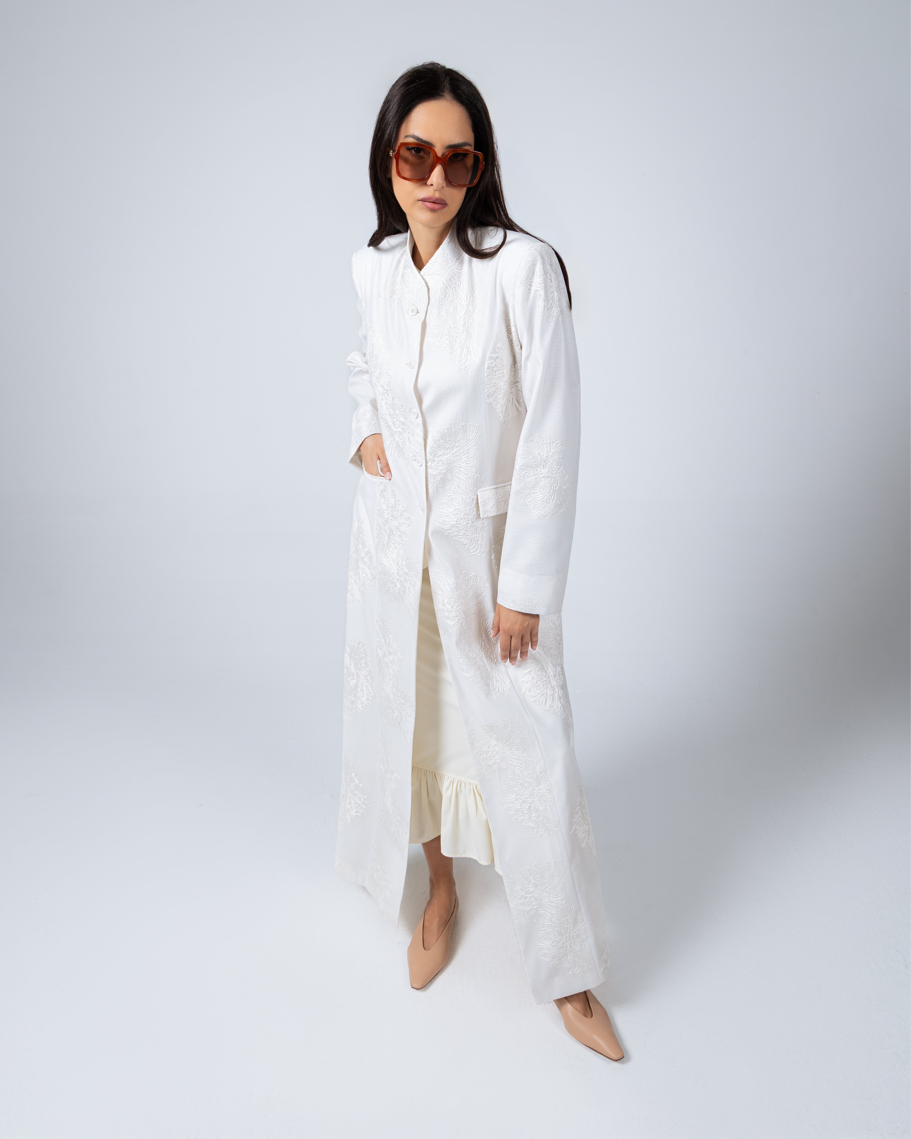 The Jacket 24 - Floral Cream