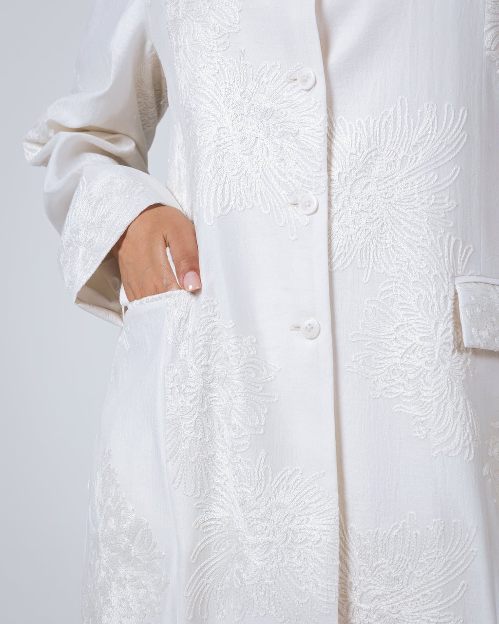 The Jacket 24 - Floral Cream