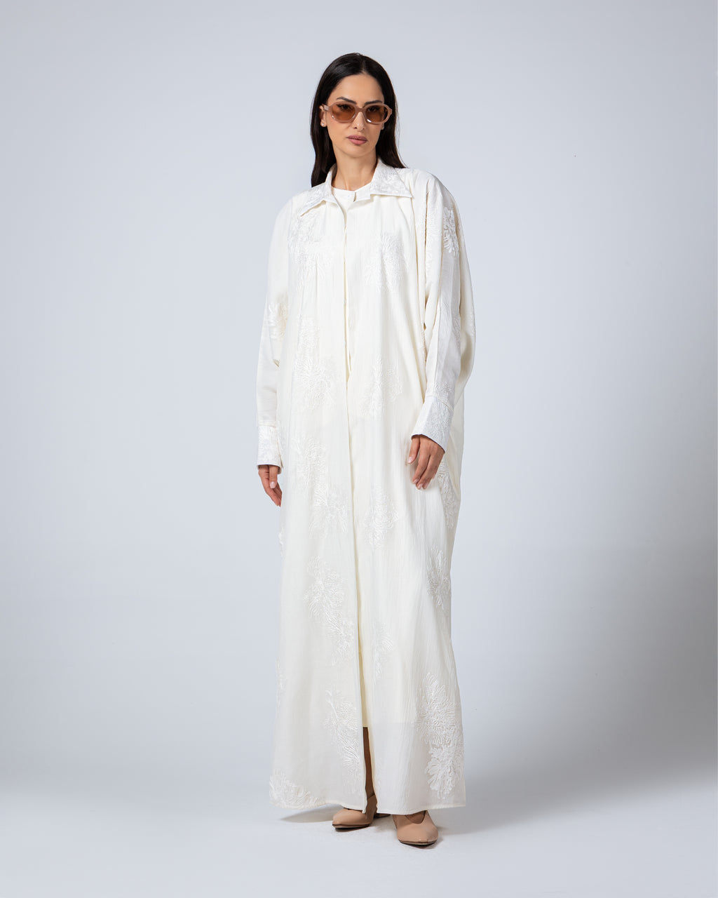 The Abaya 14 - Cream floral