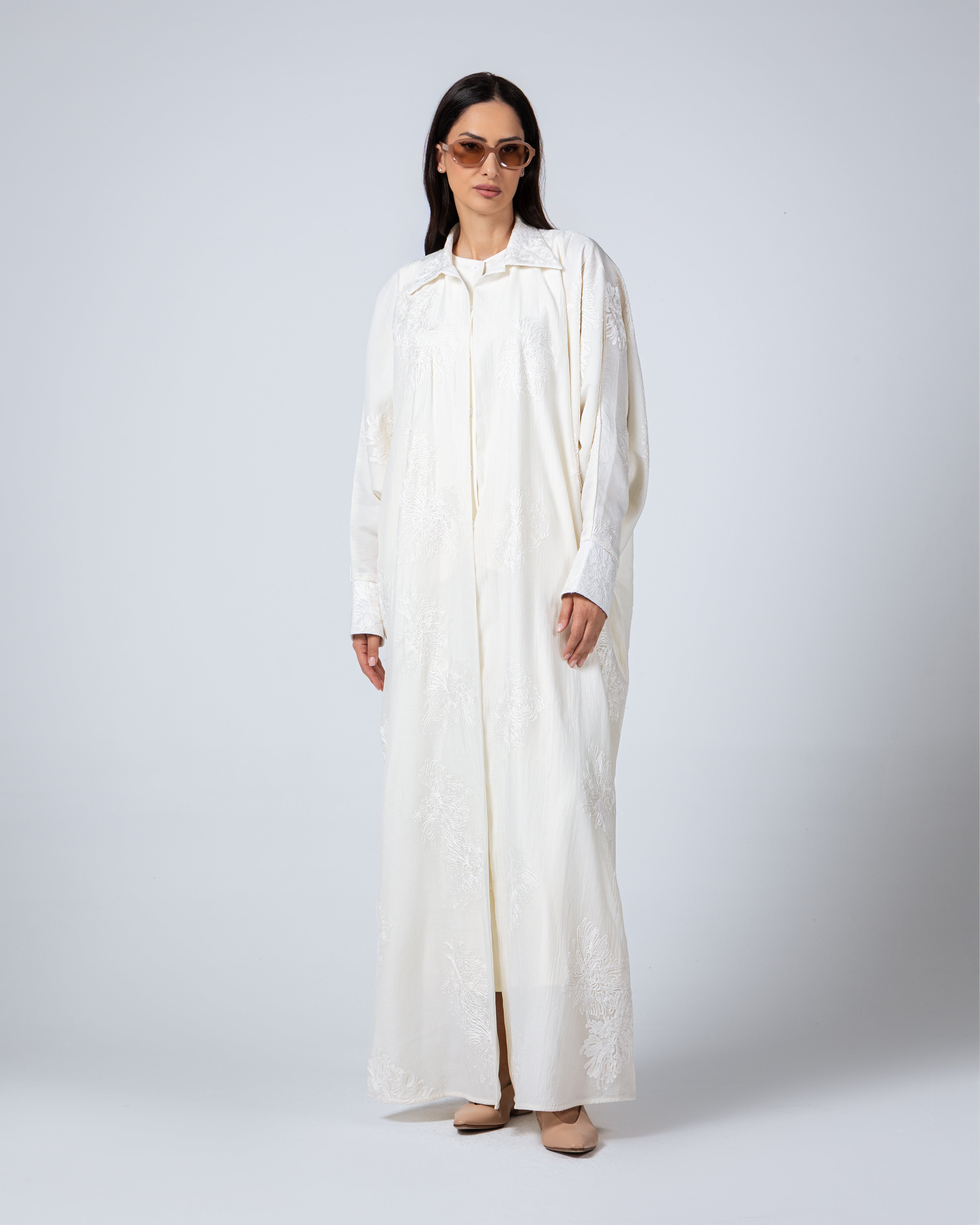 The Abaya 14 - Cream floral