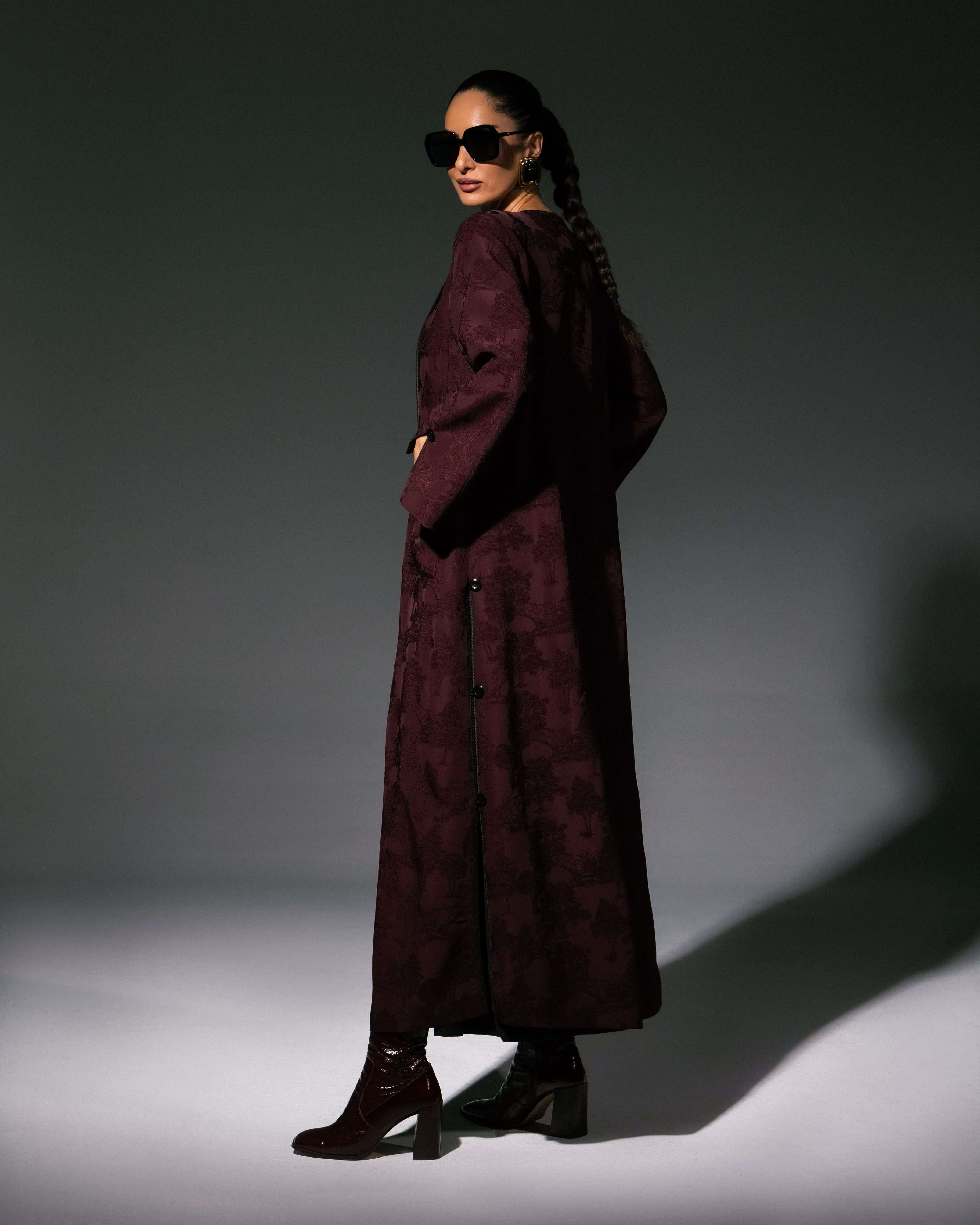 The Abaya 08 - Japanese Burgundy