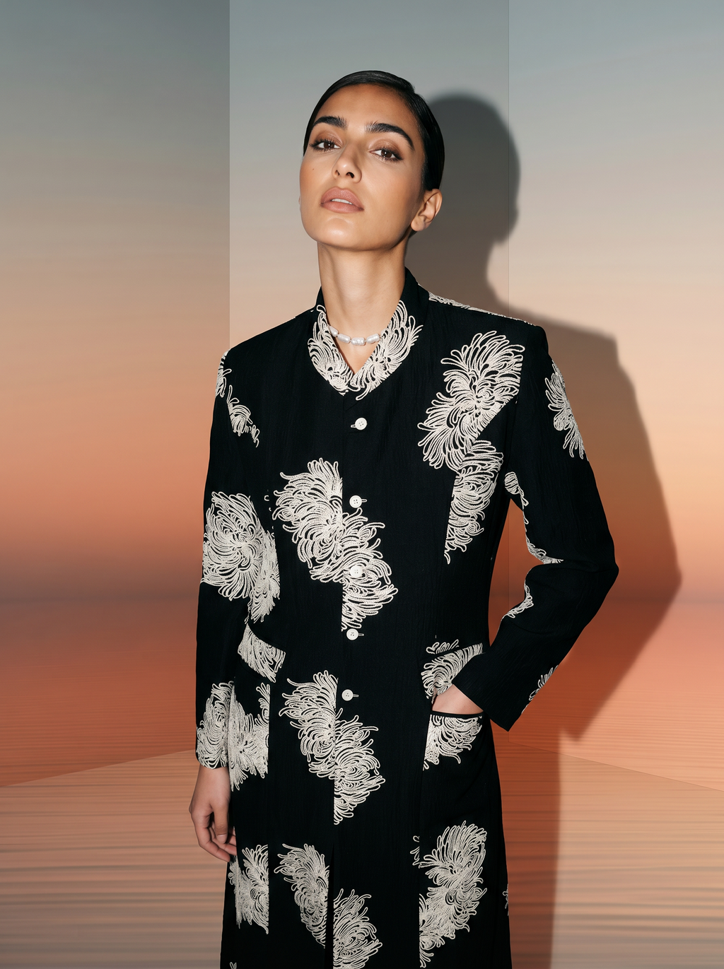 The Jacket 24 - Floral Black