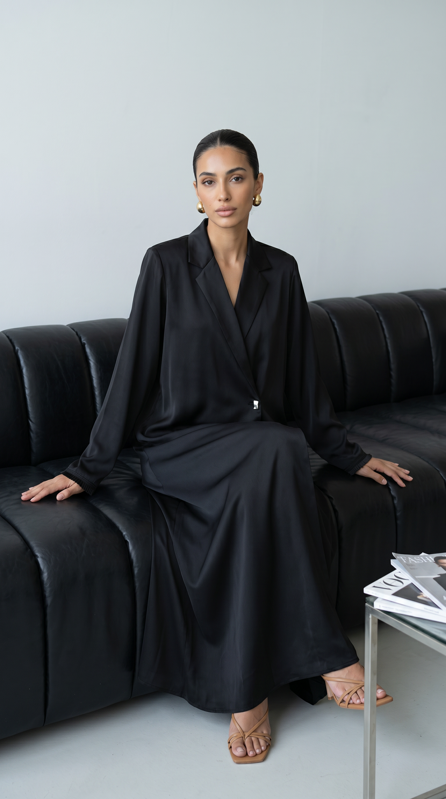 The Abaya 06 - Black satin
