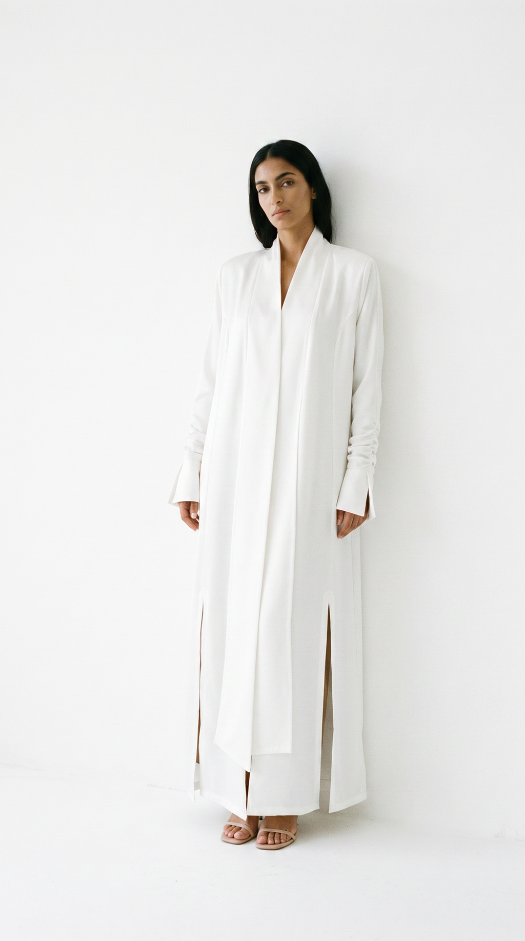 The Abaya 15 - White Satin