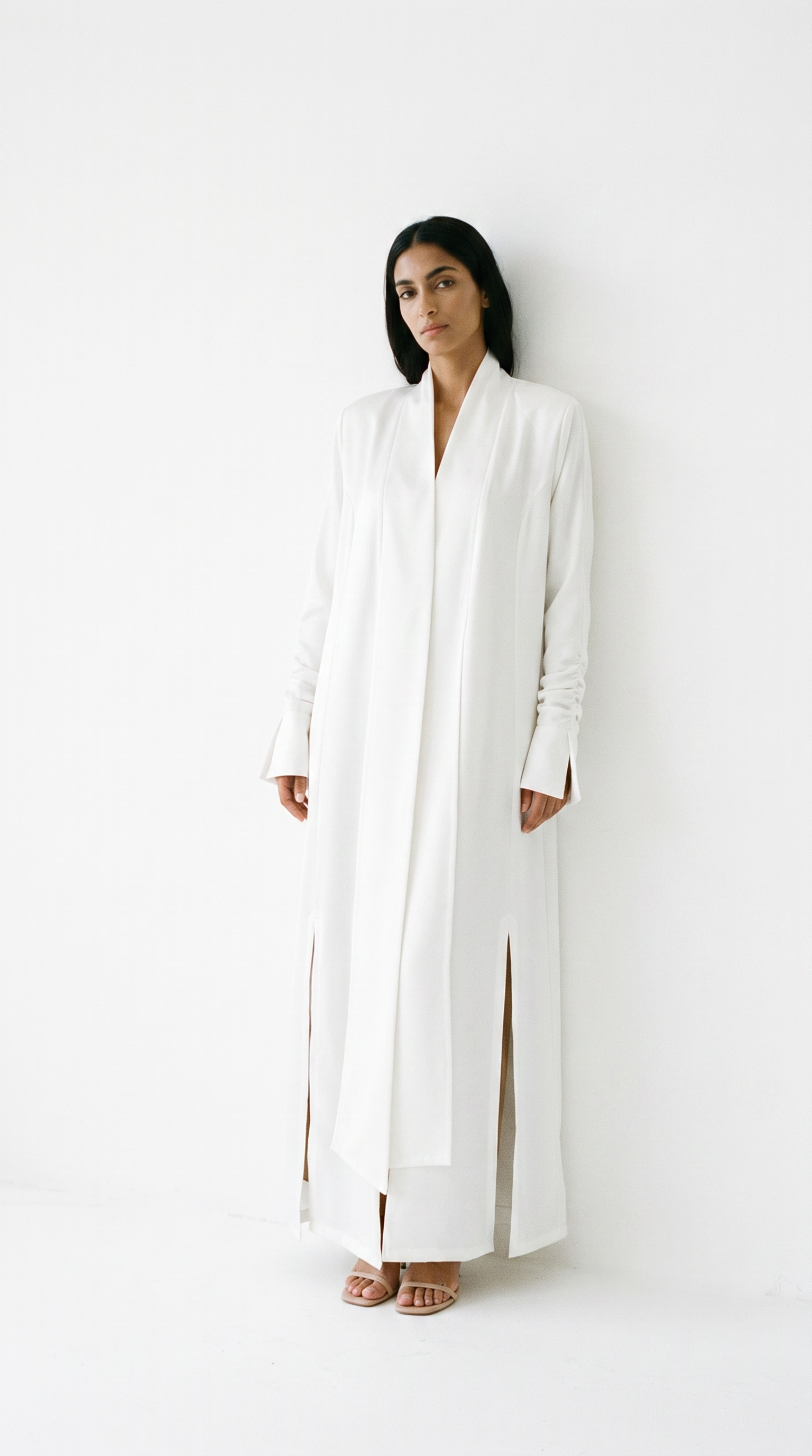 The Abaya 15 - White Satin