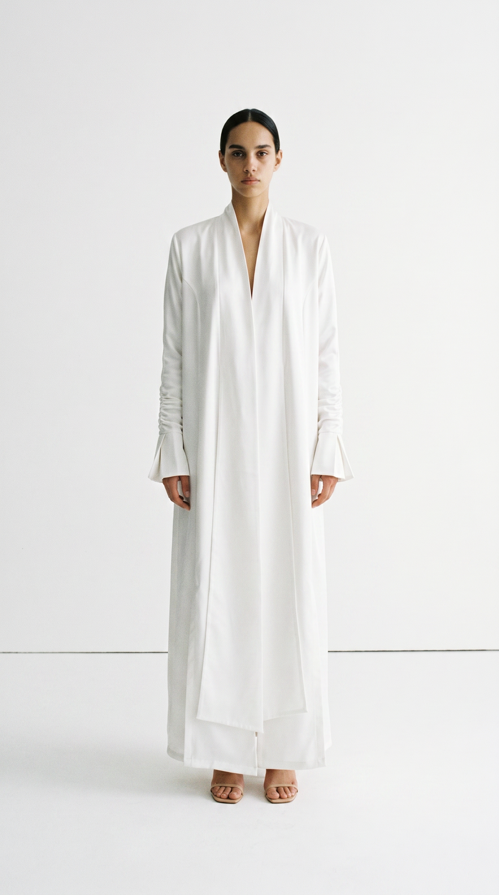 The Abaya 15 - White Satin