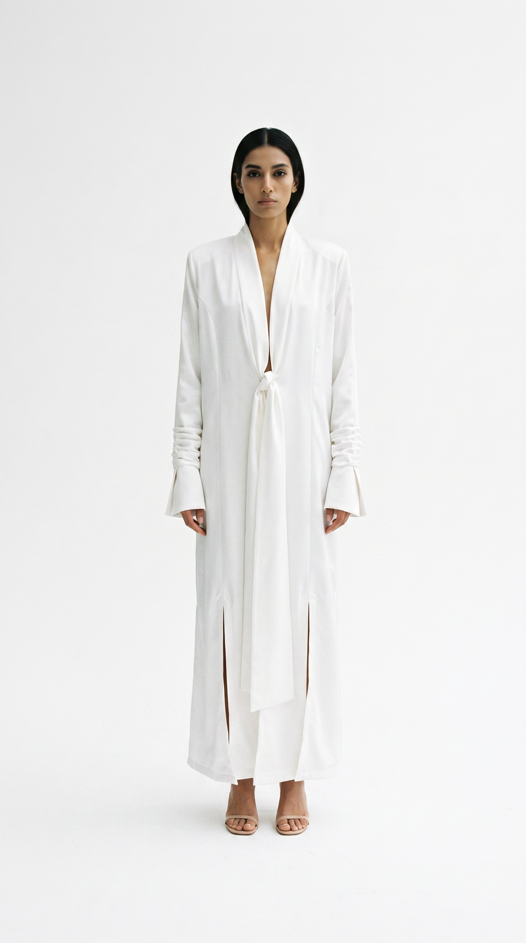 The Abaya 15 - White Satin