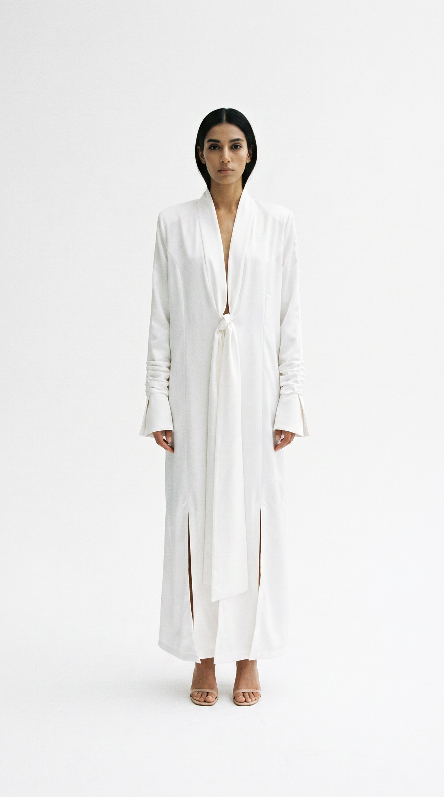 The Abaya 15 - White Satin