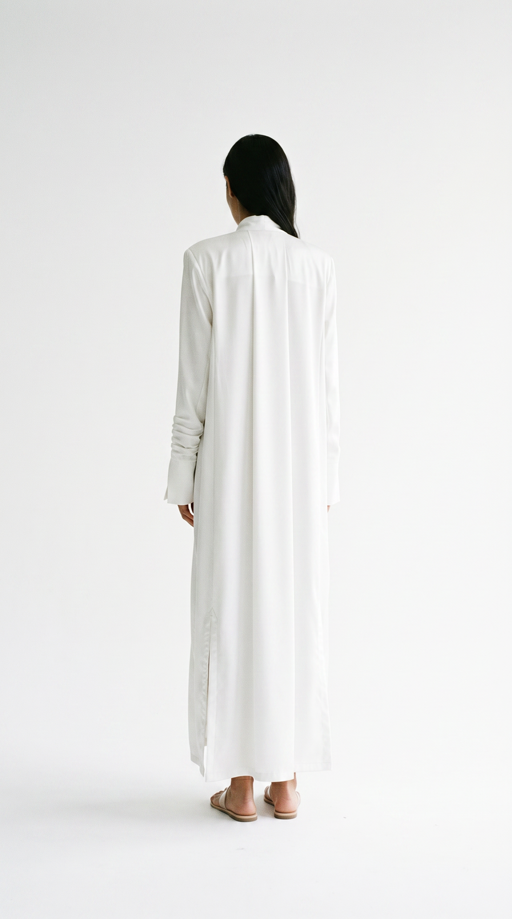 The Abaya 15 - White Satin