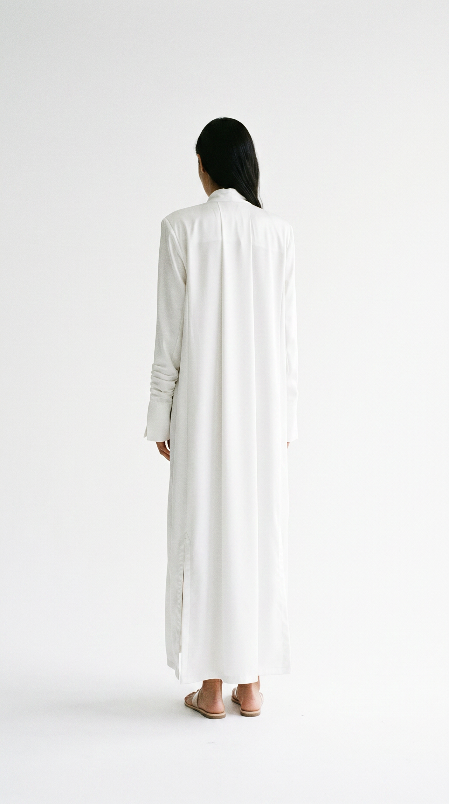 The Abaya 15 - White Satin