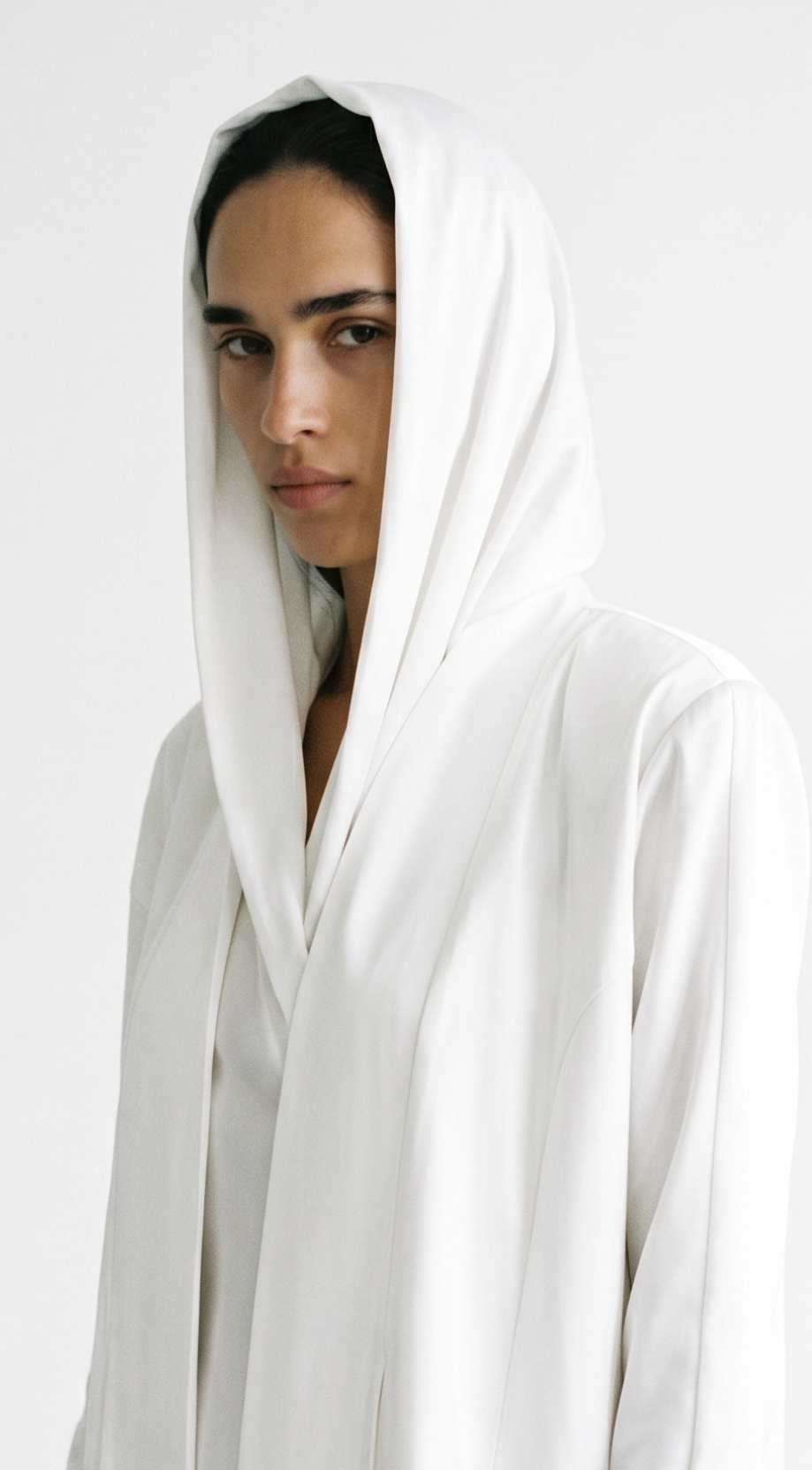The Abaya 15 - White Satin