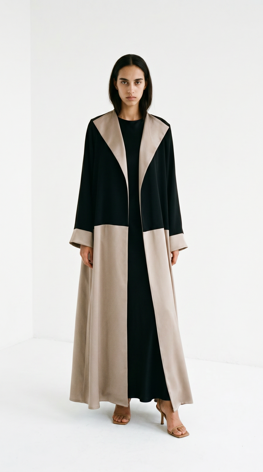The Abaya 07 - Black & Beige Gold