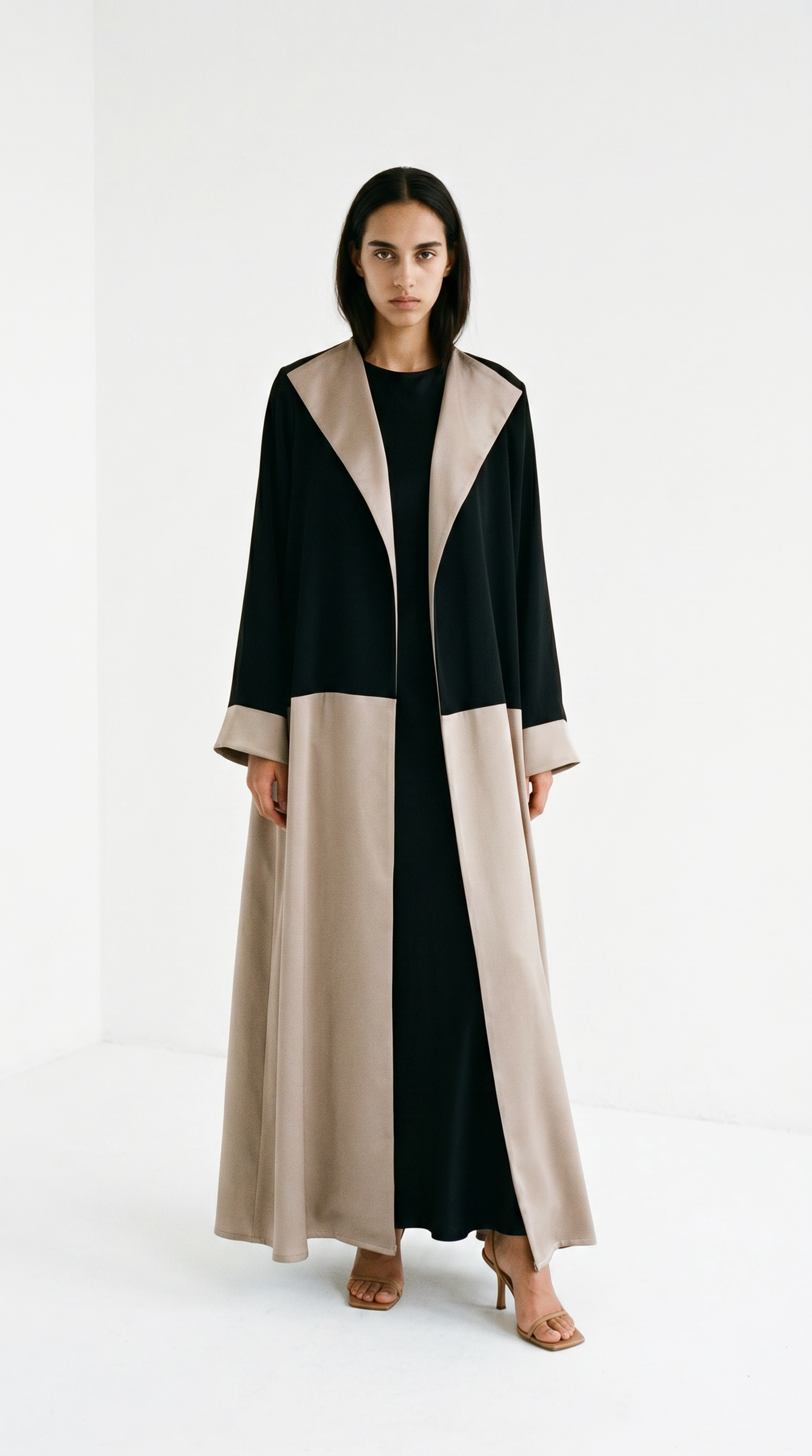 The Abaya 07 - Black & Beige Gold