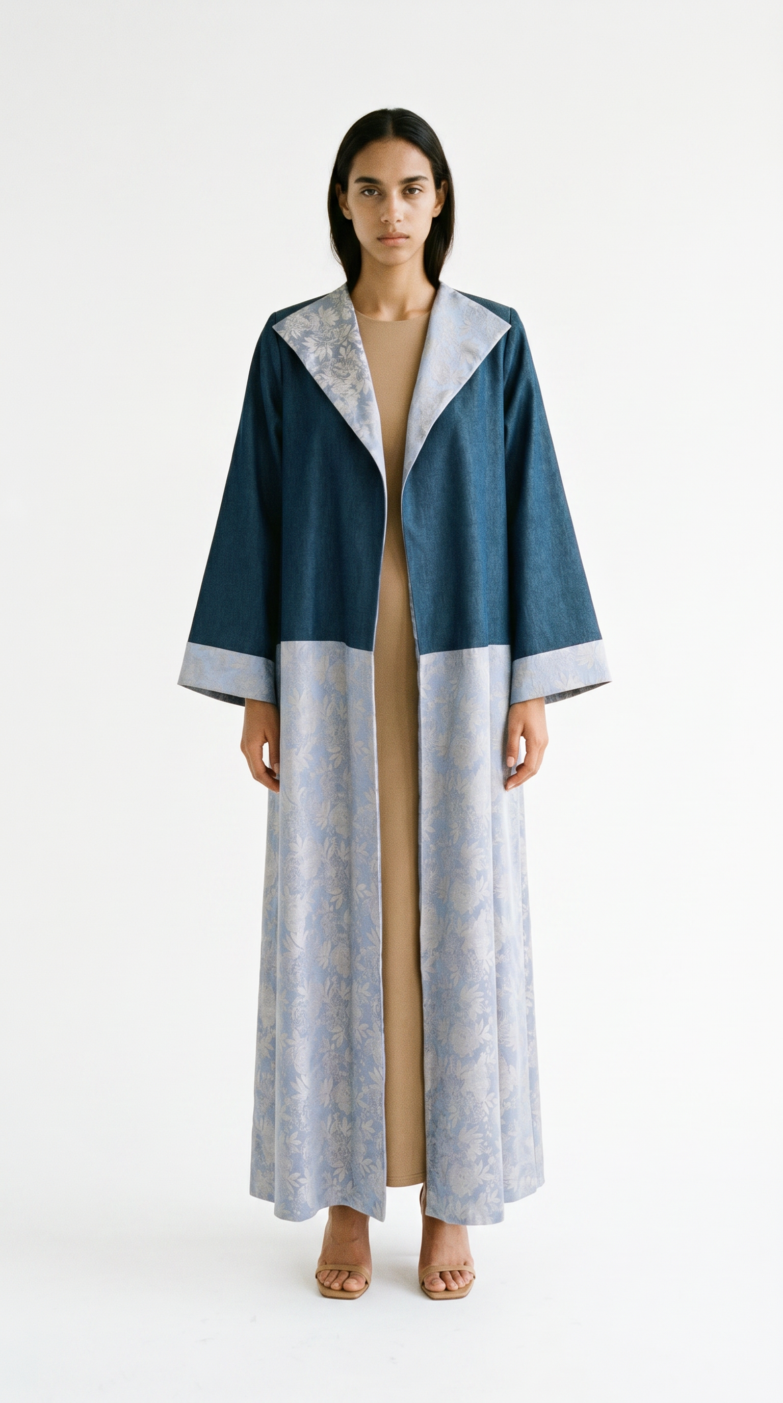 The Abaya 07 - Denim Florals