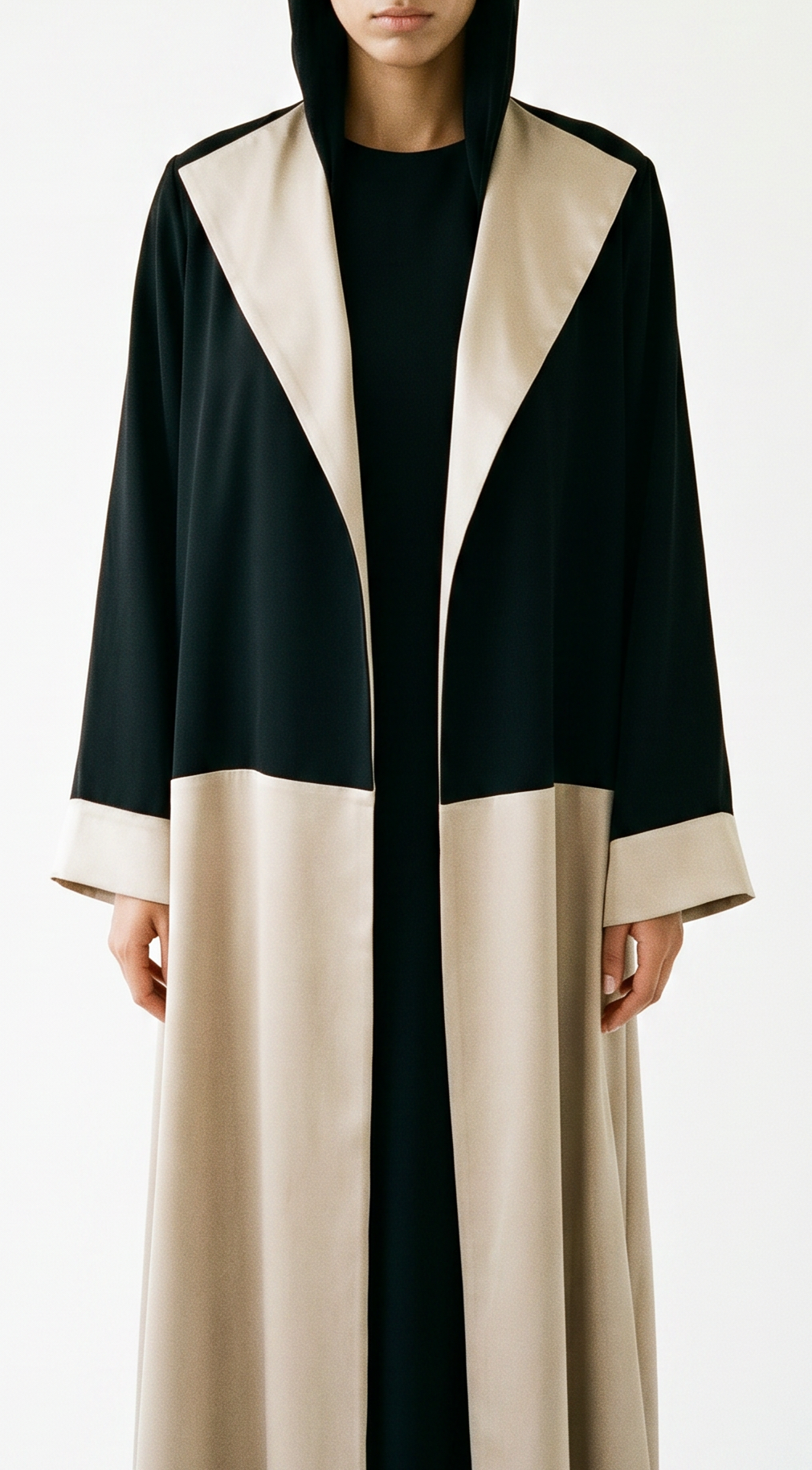 The Abaya 07 - Black & Beige Gold
