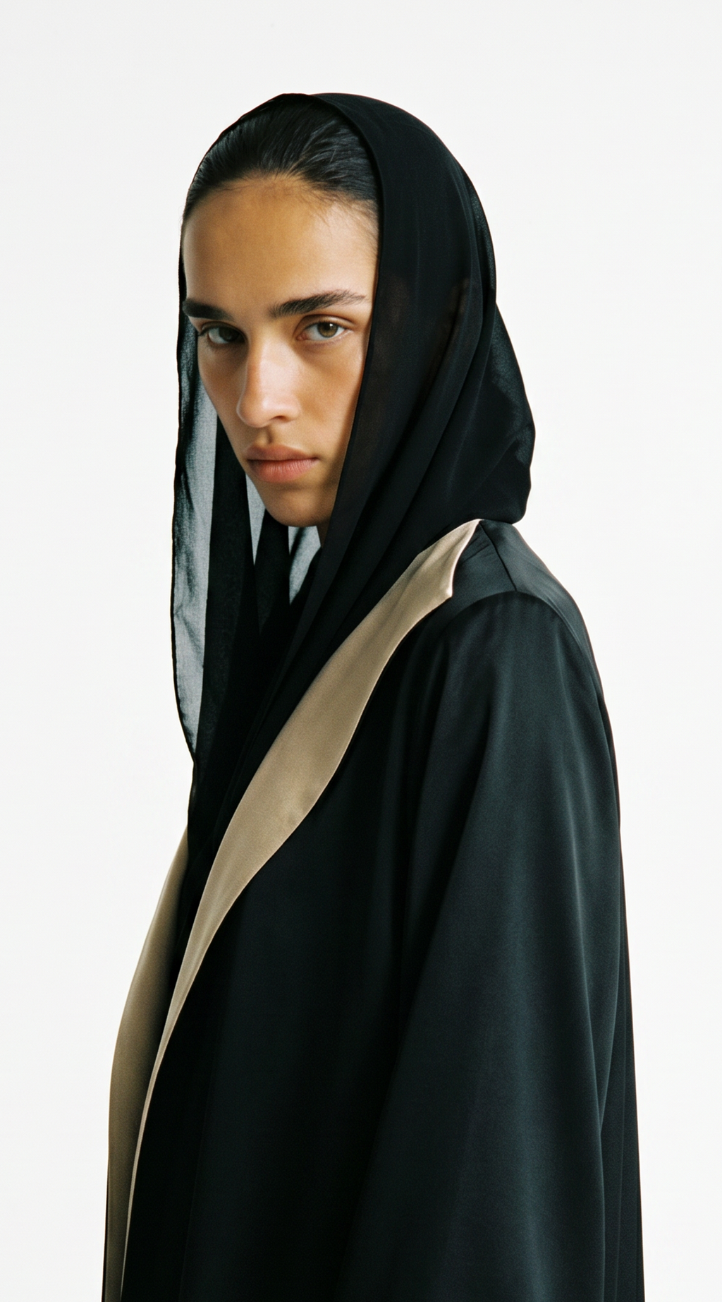 The Abaya 07 - Black & Beige Gold