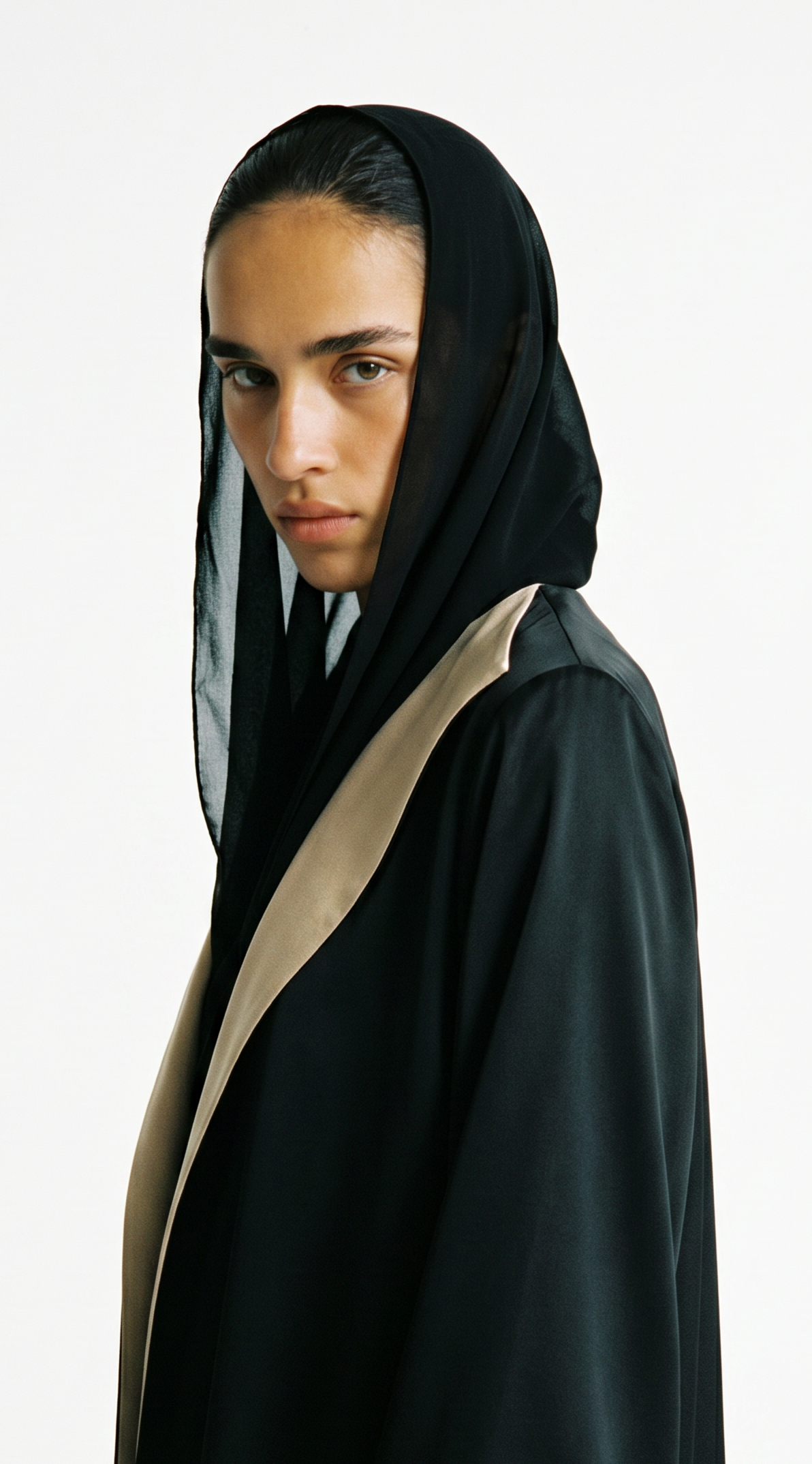 The Abaya 07 - Black & Beige Gold