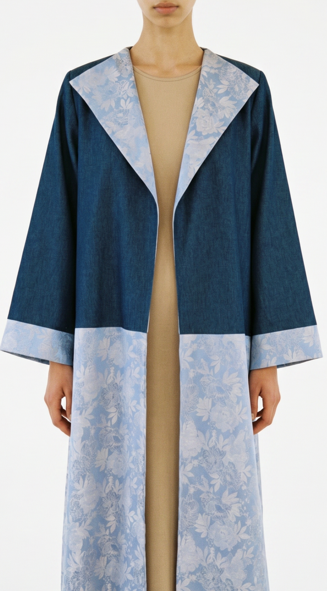 The Abaya 07 - Denim Florals