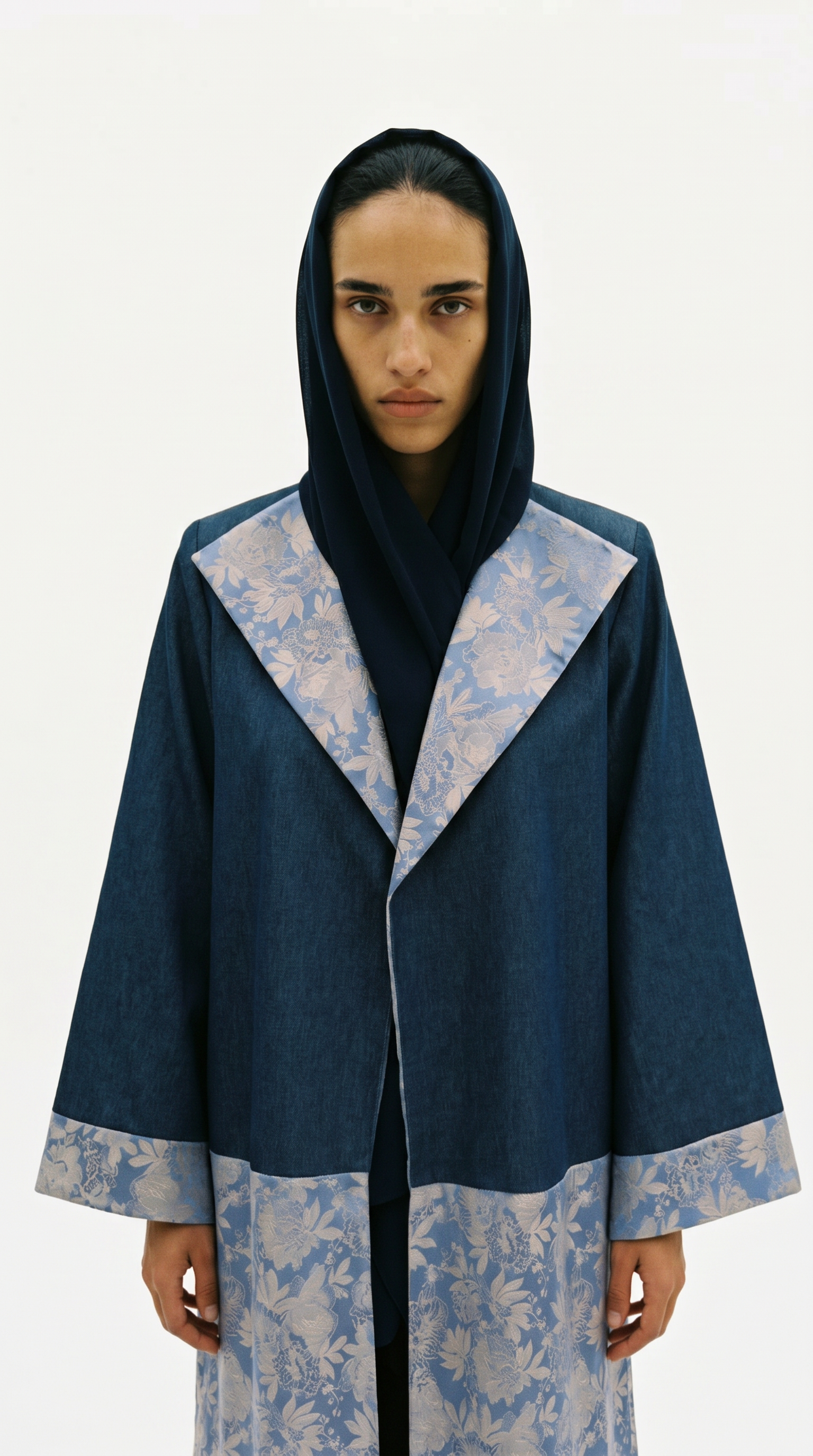 The Abaya 07 - Denim Florals