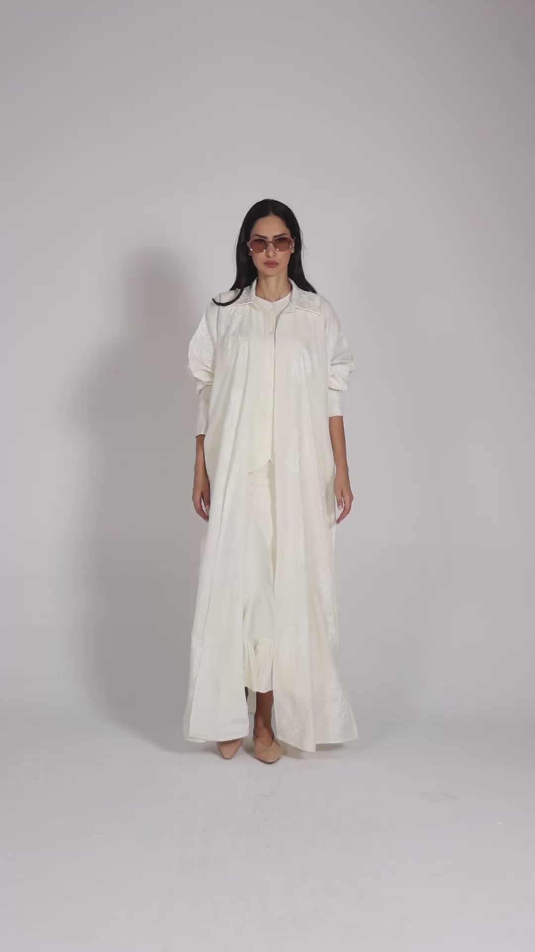 The Abaya 14 - Cream floral